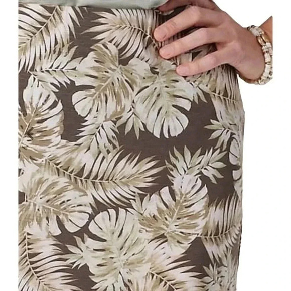 J. Jill | Women's Printed A Line Knit Maxi Skirt Cheerful Palms Plus Size 3X - Picture 8 of 8